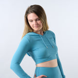 Zeluri Women's Cropped Hoodie and High-Waisted Leggings Set